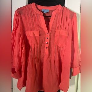 CeCe Cameo Coral women’s top